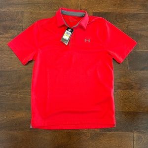 Under Armour Brand New With Tags Golf Polo Red Adult Size Medium